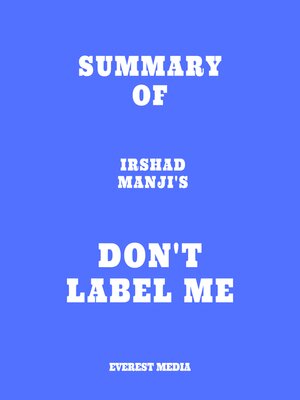 cover image of Summary of Irshad Manji's Don't Label Me